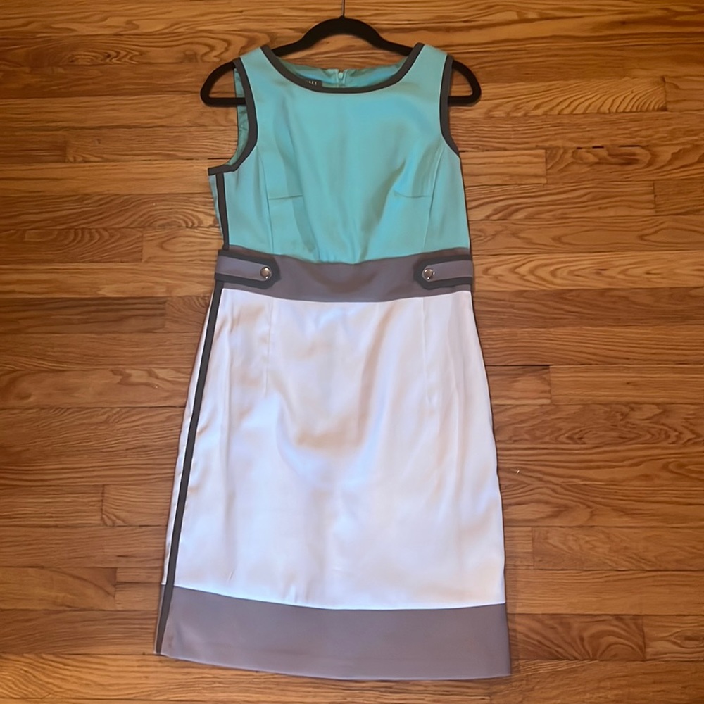 Color block sheath dress, professional or casual